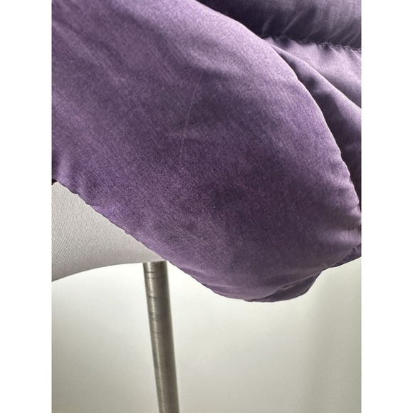 Eddie Bauer Lightweight Down Parka Hooded Puffer Jacket Purple Coat EB650 Small - Picture 14 of 16